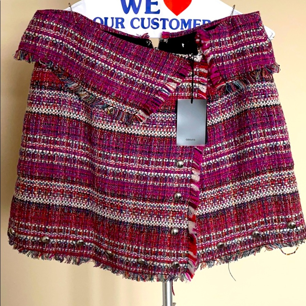 Cassiopeia Skort in Magenta & Ivory